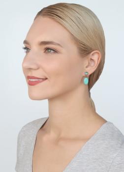 blue - Daily Desire - Konplott earrings - colors match Daisy Dance